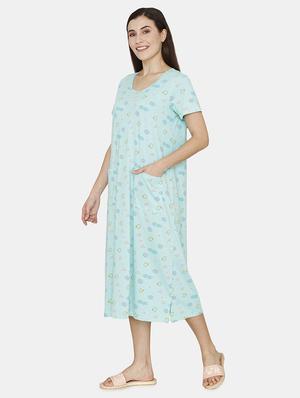 round neck printed sleepshirt - 18024890 - Standard Image - 2