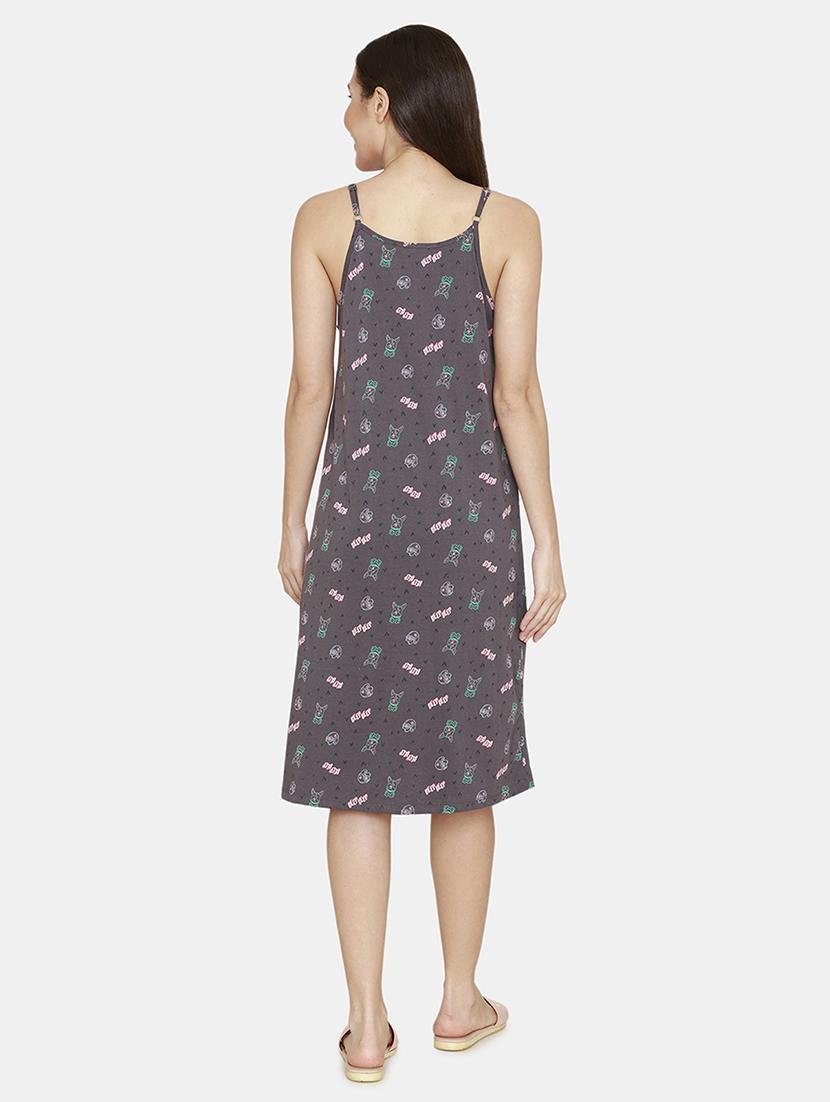 cami neck printed sleepshirt - 18024891 - Zoom Image - 3