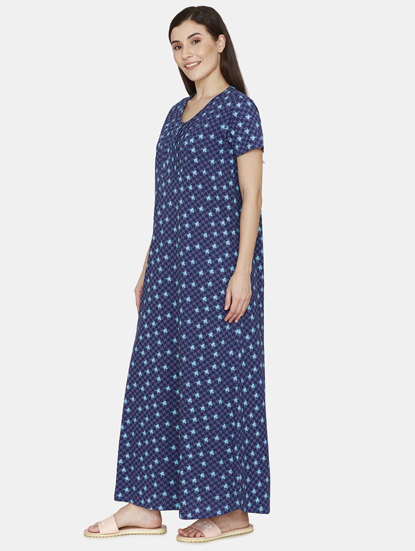v-neck printed sleepshirt - 18024906 - Zoom Image - 2