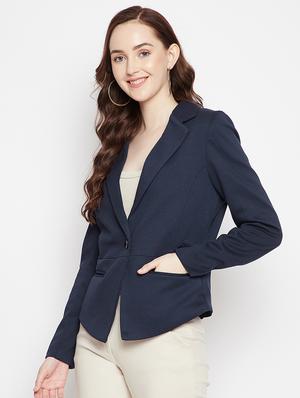 lapel neck casual blazer - 18024996 - Standard Image - 3