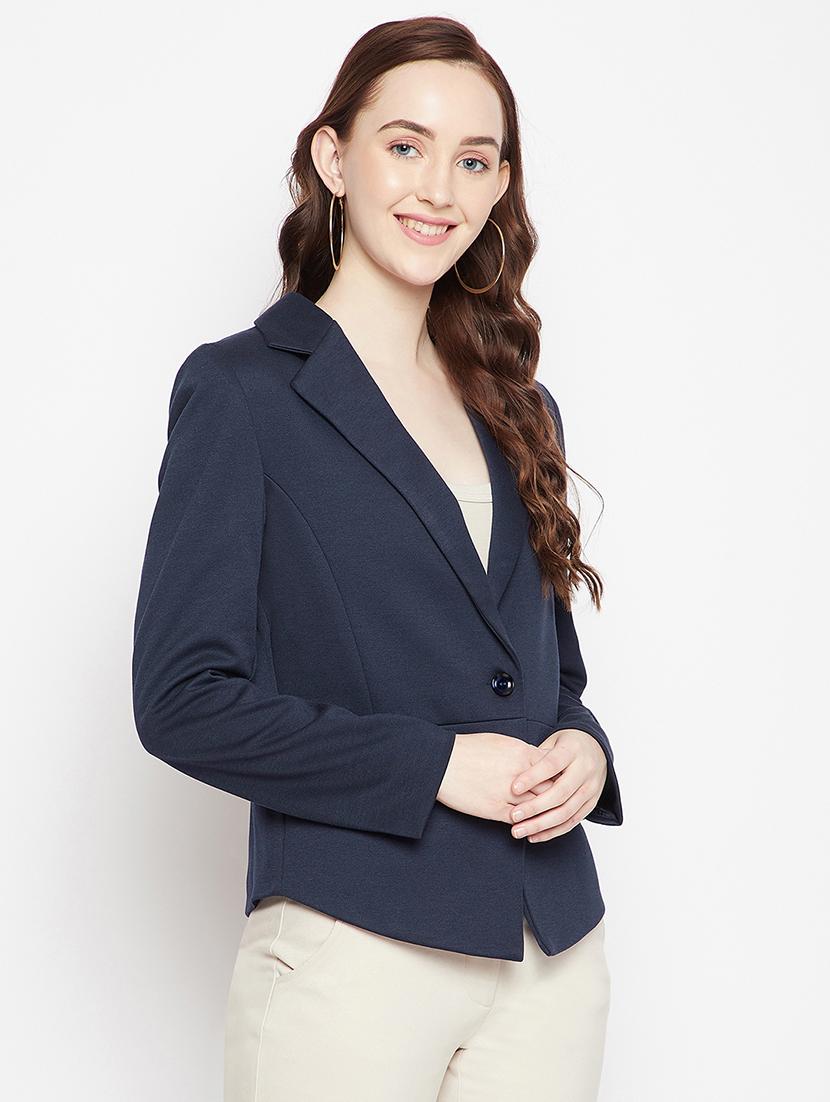 lapel neck casual blazer - 18024996 - Zoom Image - 2
