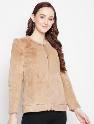 zip up solid casual blazer - 18024999 - Standard Image - 3