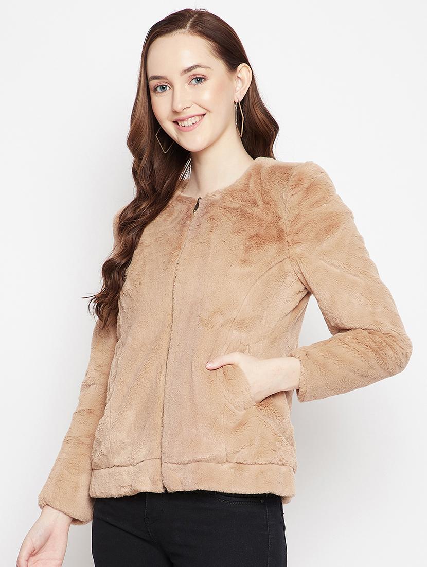 zip up solid casual blazer - 18024999 - Zoom Image - 2
