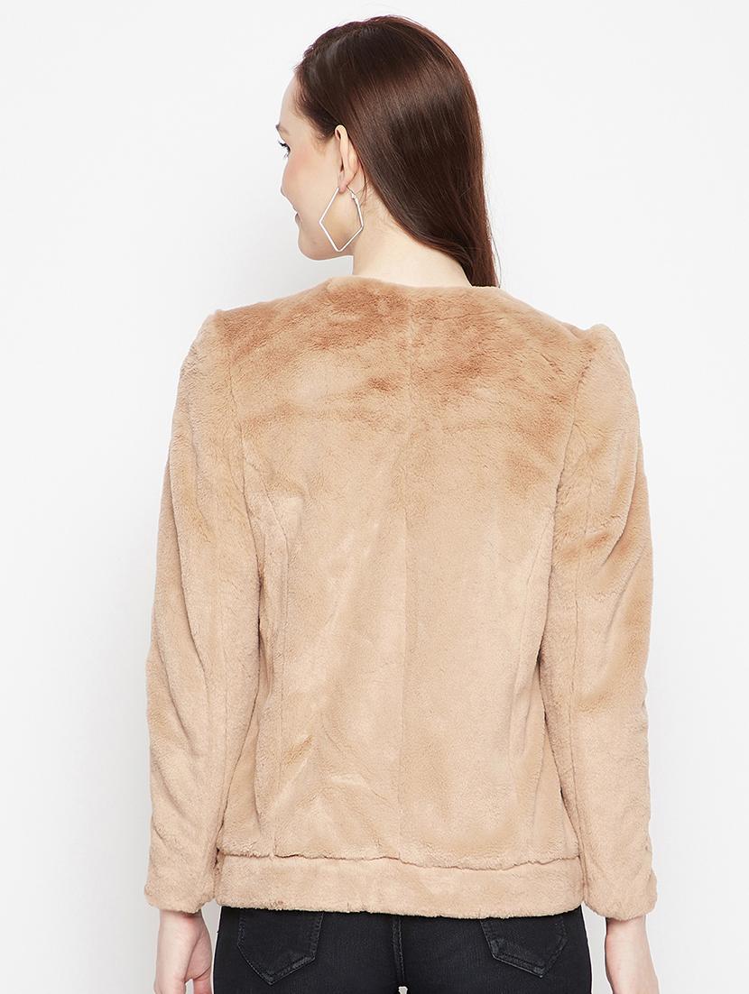 zip up solid casual blazer - 18024999 - Zoom Image - 4