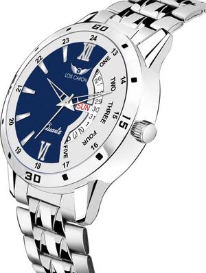 silver strap day & date functioning watch for boys analog watch - 18025134 - Standard Image - 2