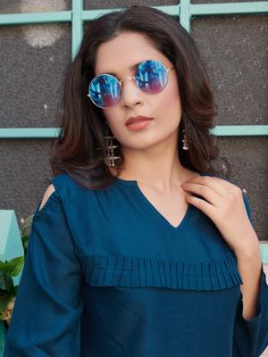 cold shoulder top with frill - 18025692 - Standard Image - 3