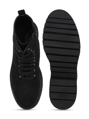 black lace up boot - 18025800 - Standard Image - 4