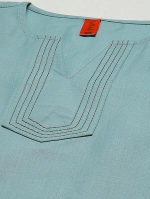 notch neck solid top - 18025959 - Standard Image - 5