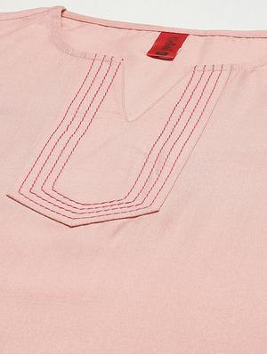 notch neck solid top - 18025960 - Standard Image - 5