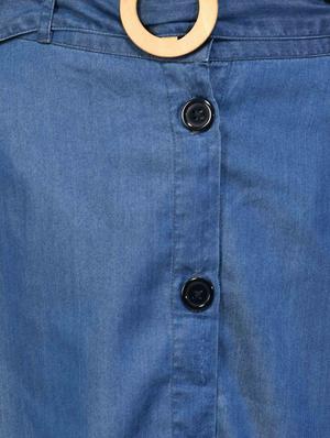 mid rise denim skirt - 18026072 - Standard Image - 5