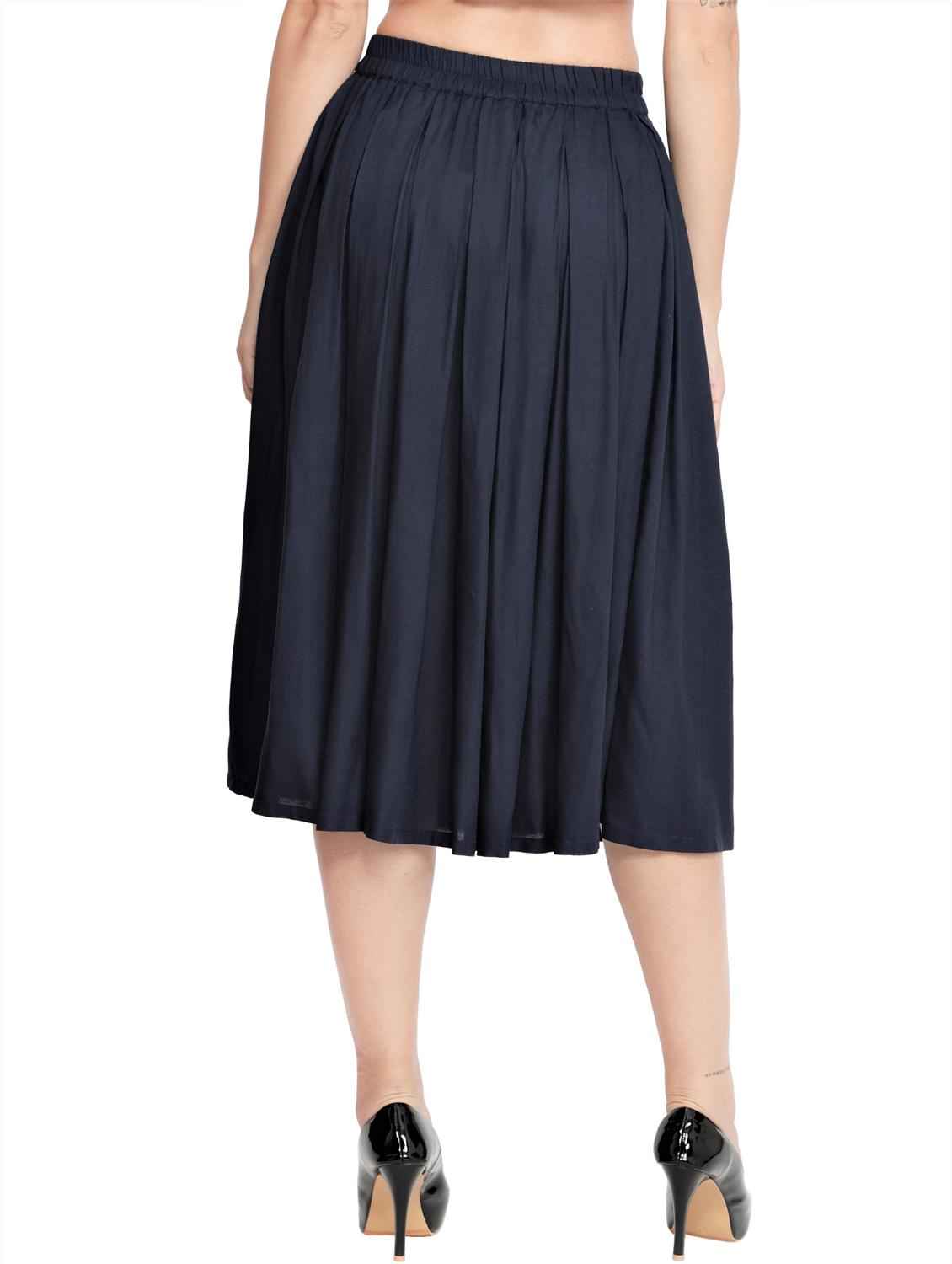 tie front flared skirt - 18026077 - Zoom Image - 3