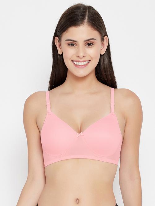 pink lace tshirt bra - 18027051 - Standard Image - 1