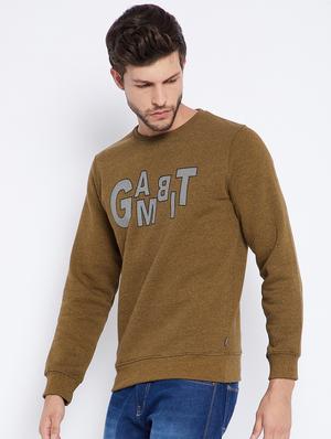 olive green printed sweatshirt - 18027135 - Standard Image - 3