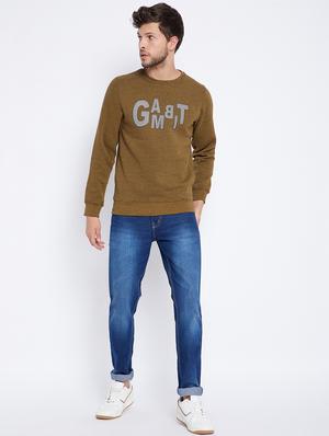 olive green printed sweatshirt - 18027135 - Standard Image - 5