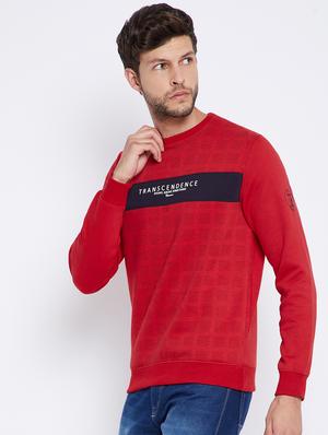 red printed sweatshirt - 18027143 - Standard Image - 2