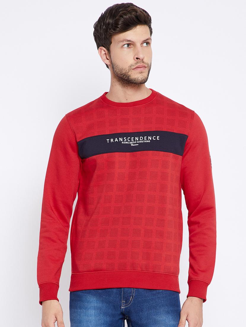 red printed sweatshirt - 18027143 - Zoom Image - 1