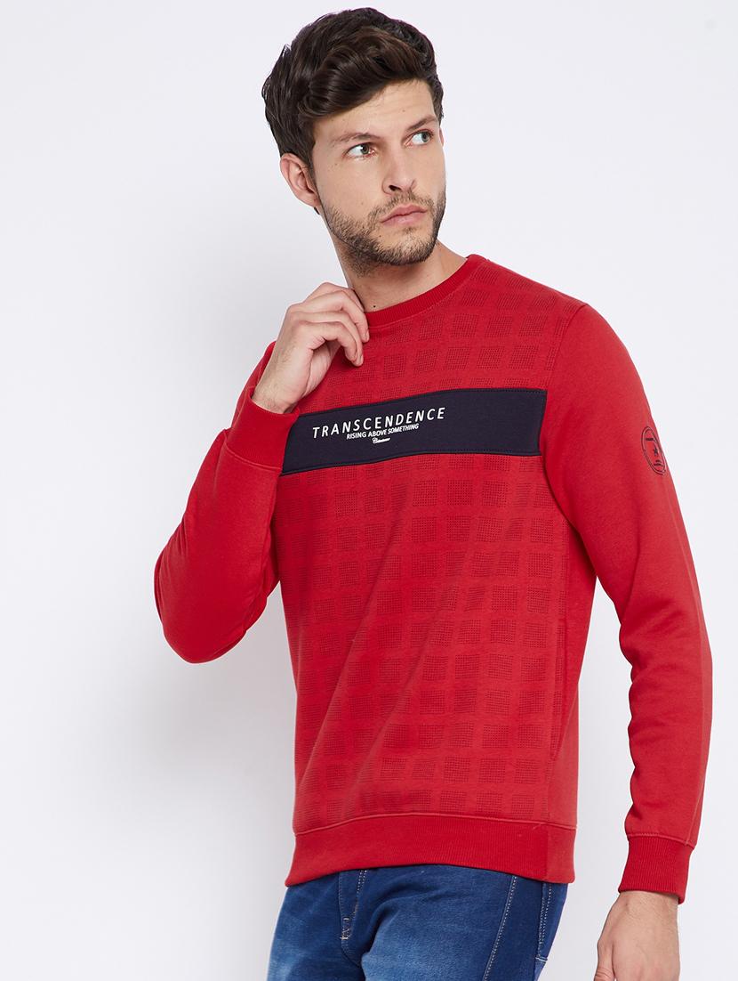 red printed sweatshirt - 18027143 - Zoom Image - 2