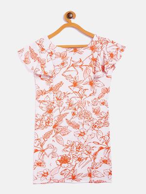 orange floral frock - 18027369 - Standard Image - 2