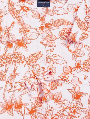 orange floral frock - 18027369 - Standard Image - 3