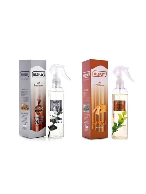 wildplay combo room freshener 250ml black oud, 250ml sandal - 18027527 - Very Small Image - 1