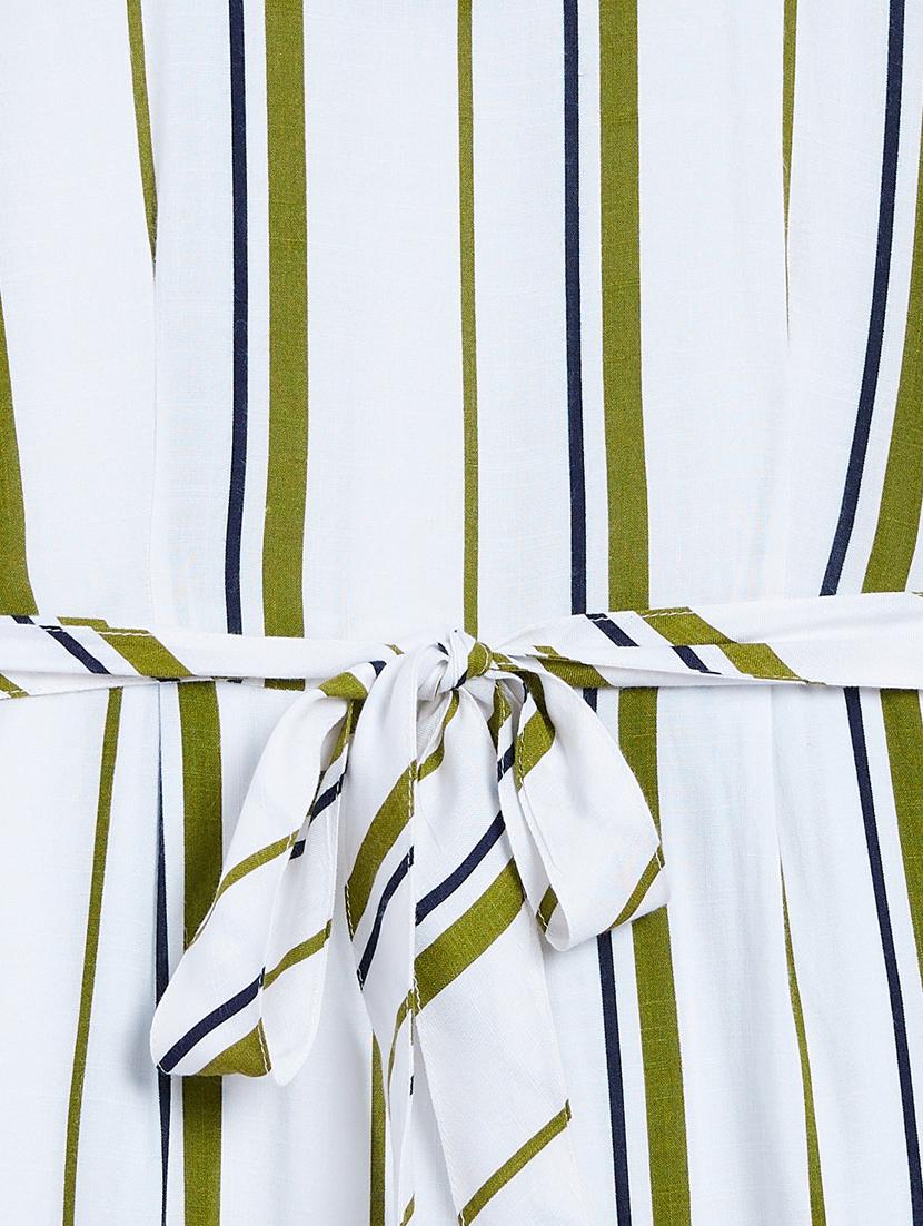 green striped full length jumpsuit - 18028062 - Zoom Image - 3
