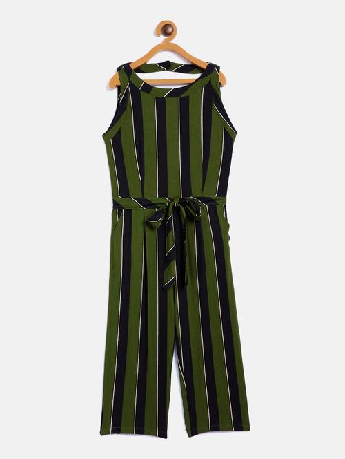 green striped full length jumpsuit - 18028066 - Very Small Image - 1