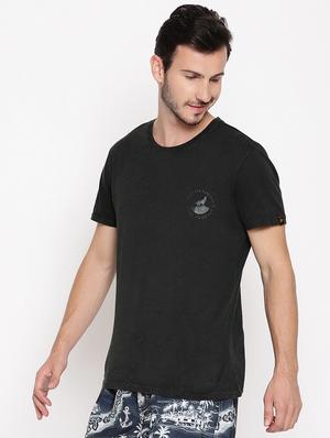 black solid t-shirt - 18028114 - Standard Image - 2