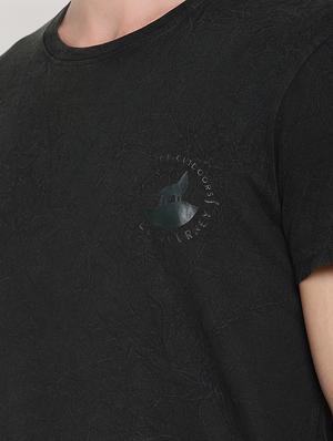 black solid t-shirt - 18028114 - Standard Image - 5