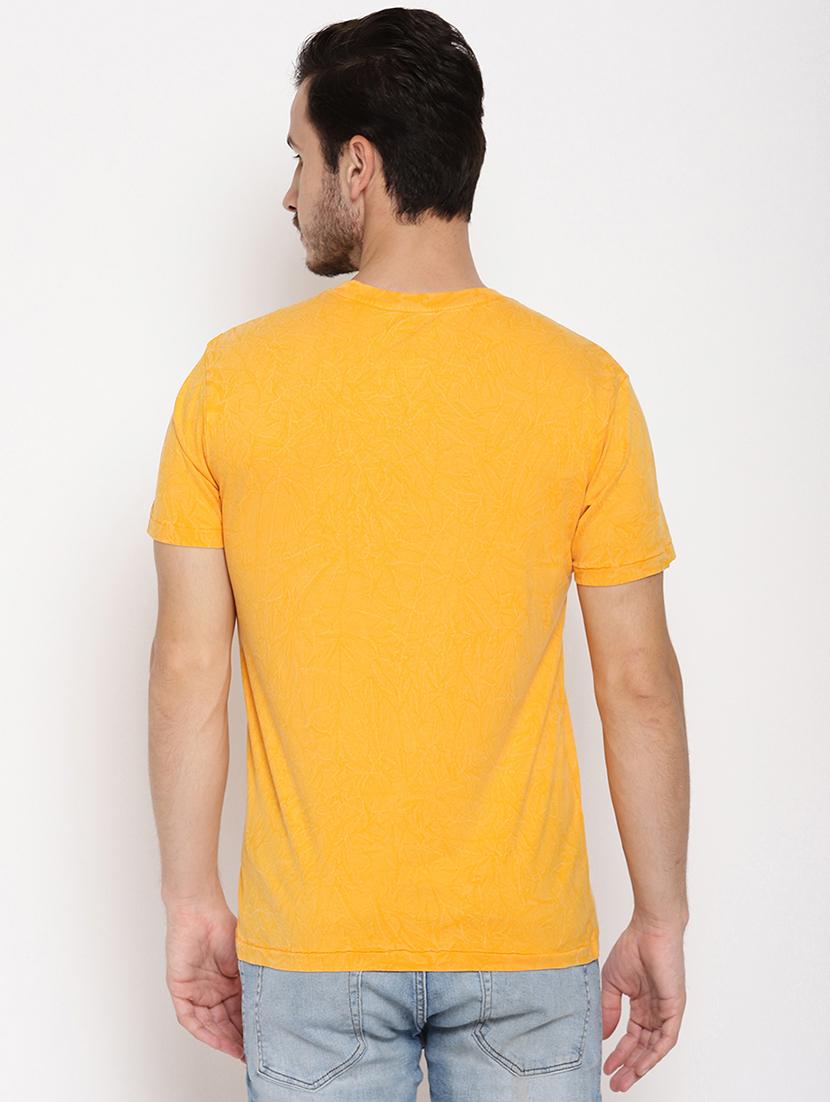 yellow front print t-shirt - 18028119 - Zoom Image - 3