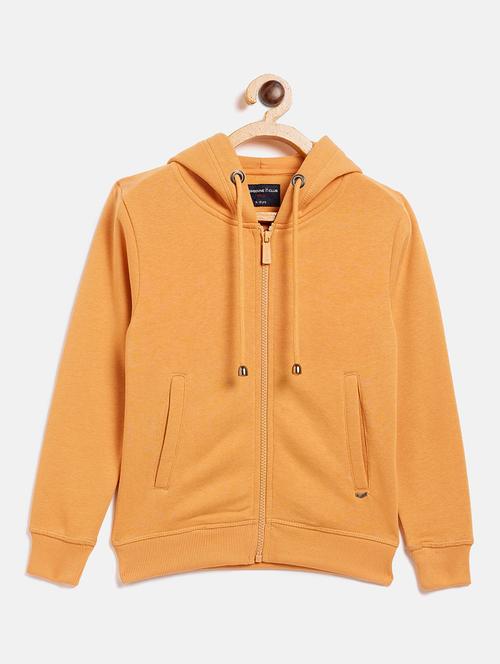 hooded neck solid sweatshirt - 18028671 - Standard Image - 1
