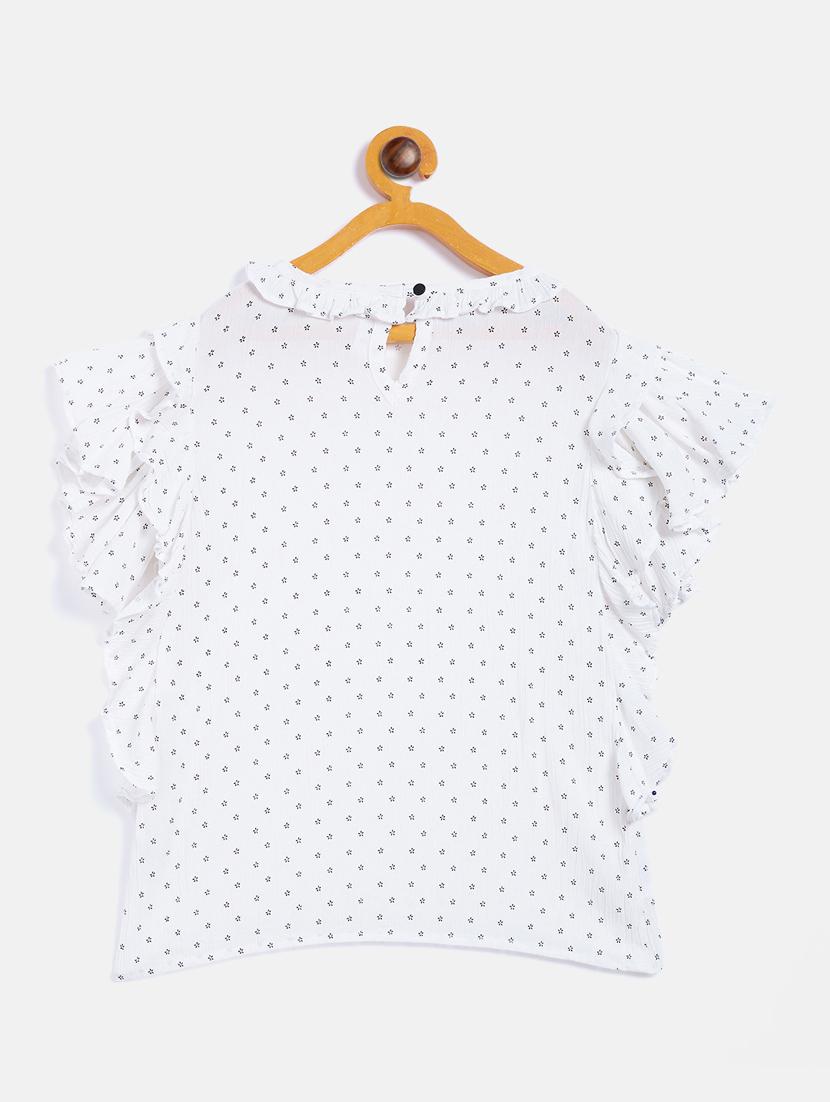 white printed regular top - 18028687 - Zoom Image - 2