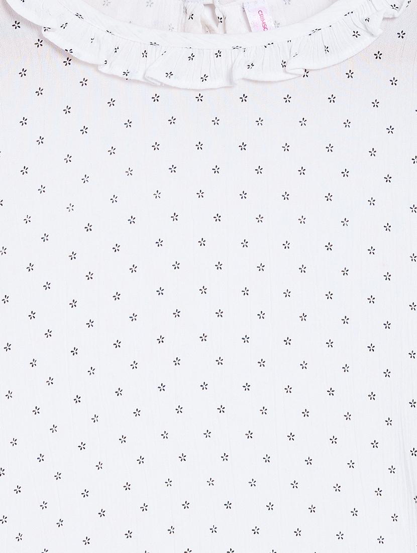 white printed regular top - 18028687 - Zoom Image - 3