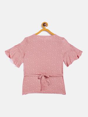 pink printed regular top - 18028692 - Standard Image - 2