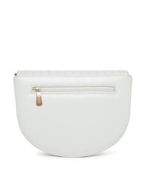 white leatherette (pu) regular sling bag - 18028901 - Standard Image - 2