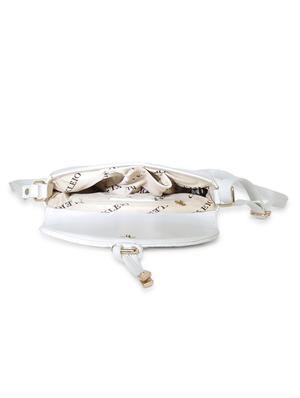 white leatherette (pu) regular sling bag - 18028901 - Standard Image - 3