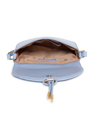 blue leatherette (pu) regular sling bag - 18028905 - Standard Image - 3