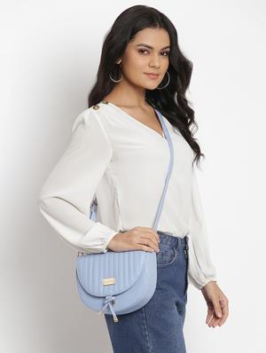blue leatherette (pu) regular sling bag - 18028905 - Standard Image - 6