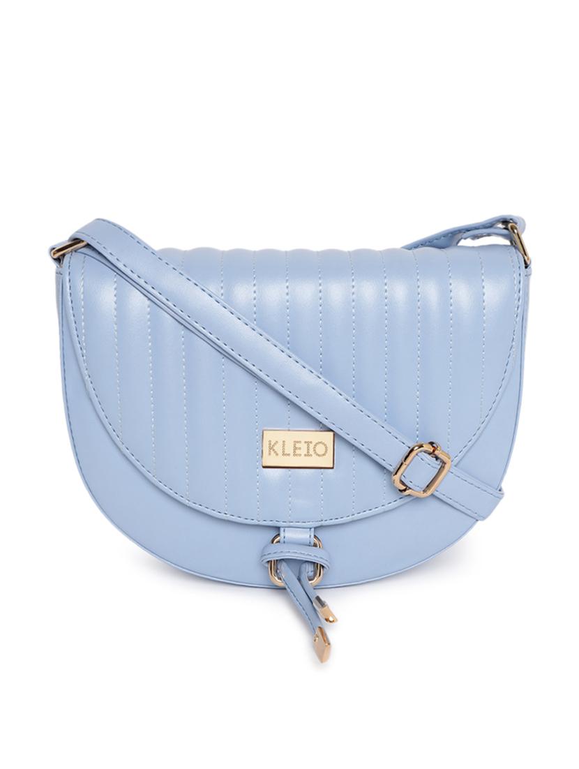 blue leatherette (pu) regular sling bag - 18028905 - Zoom Image - 1