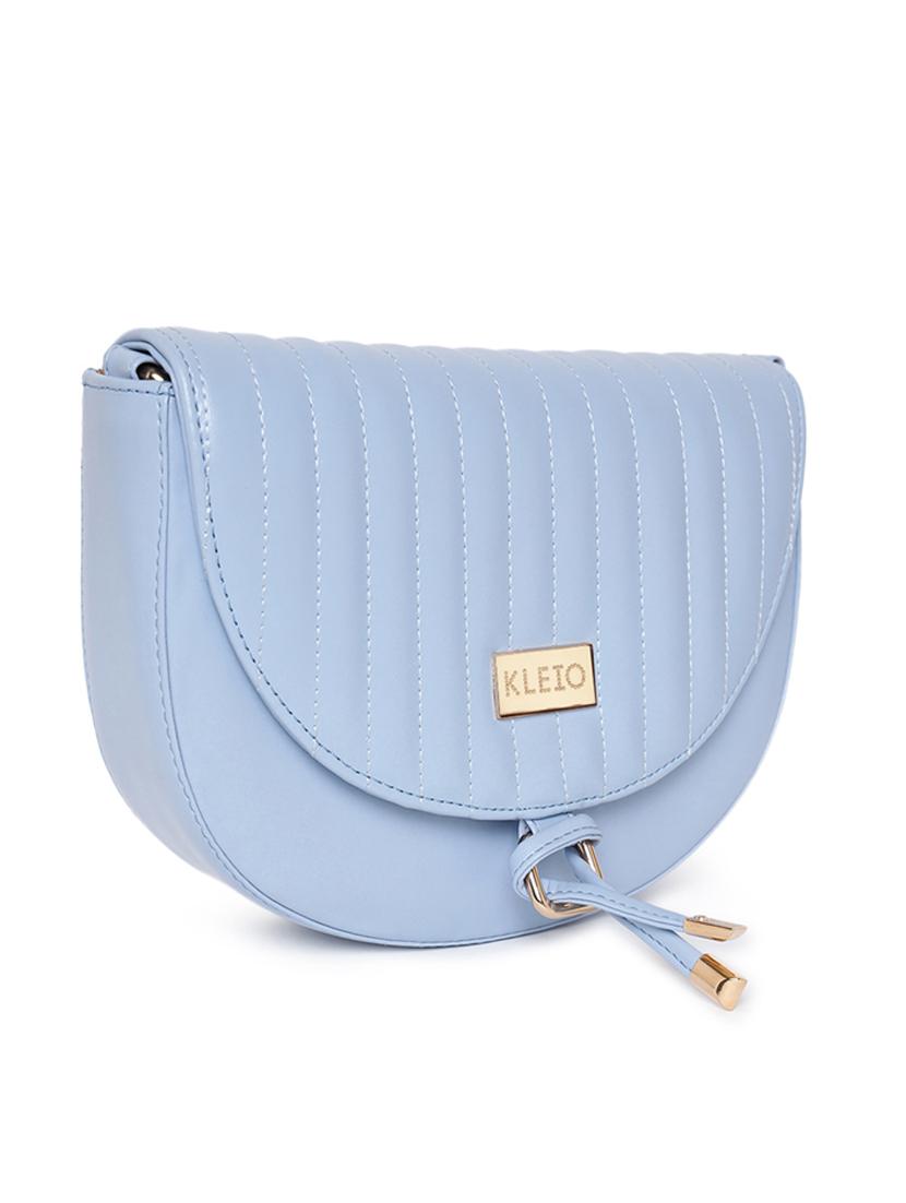 blue leatherette (pu) regular sling bag - 18028905 - Zoom Image - 4