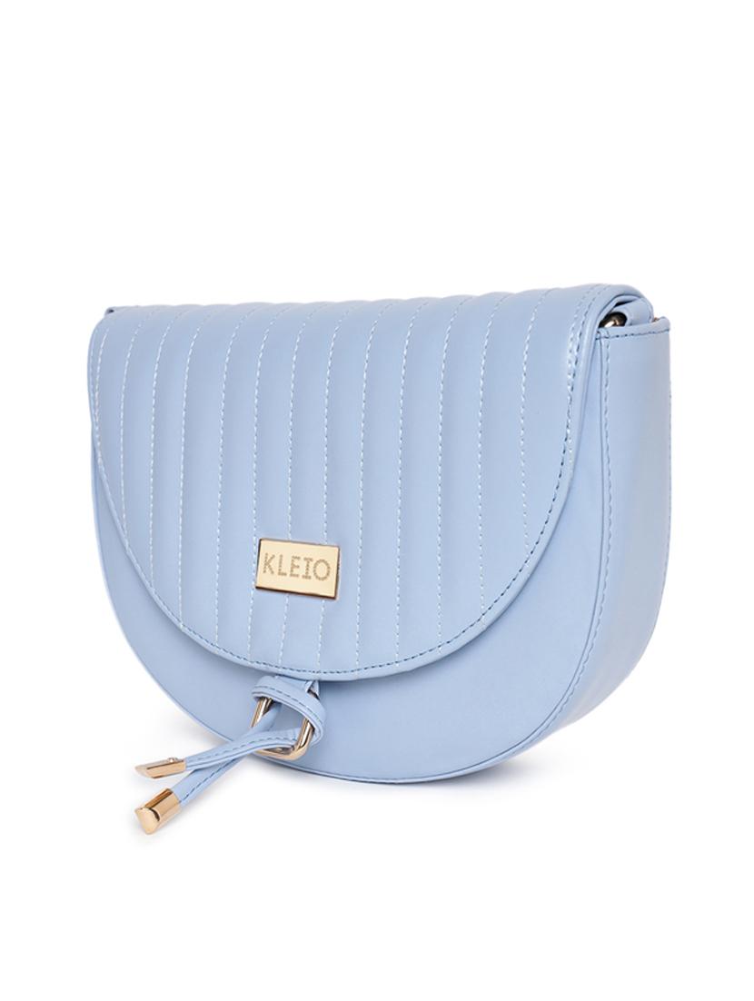 blue leatherette (pu) regular sling bag - 18028905 - Zoom Image - 5