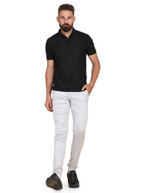 grey solid chinos - 18028912 - Standard Image - 4