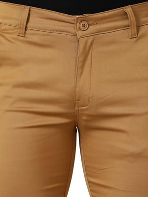 brown textured chinos - 18028915 - Standard Image - 5