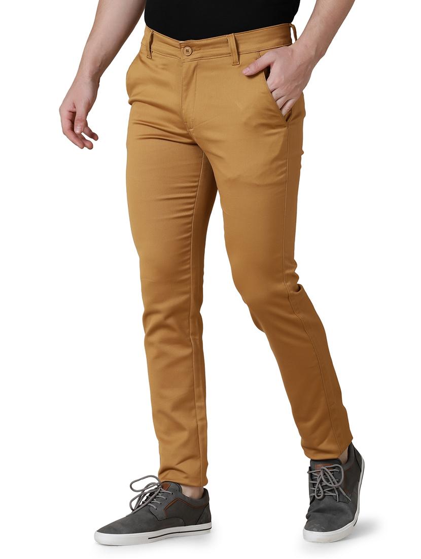 brown textured chinos - 18028915 - Zoom Image - 2
