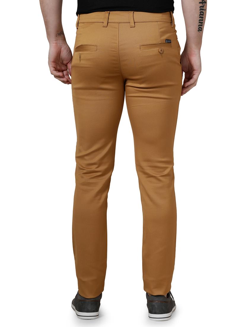 brown textured chinos - 18028915 - Zoom Image - 3