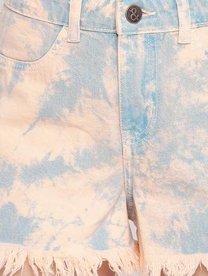 frayed hem printed short - 18029098 - Standard Image - 5