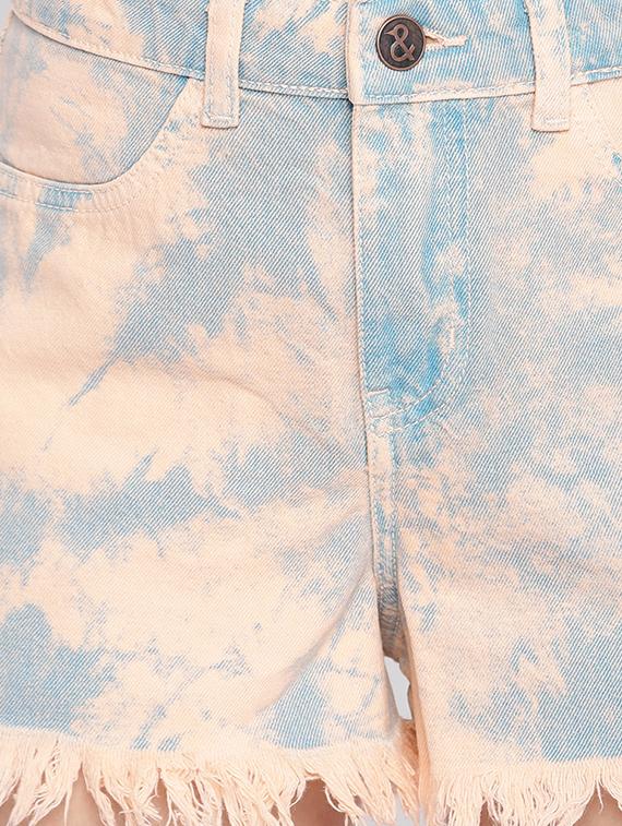 frayed hem printed short - 18029098 - Zoom Image - 5