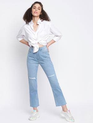 high rise stone washed jean - 18029123 - Standard Image - 4