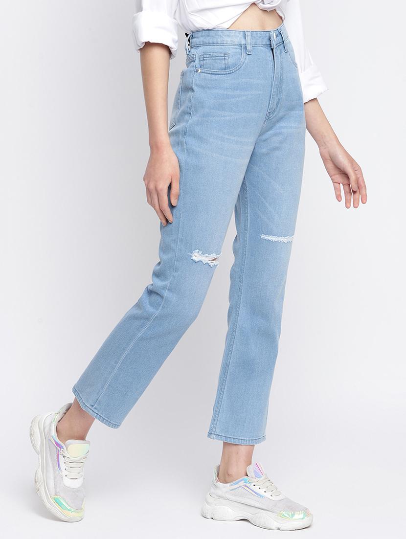 high rise stone washed jean - 18029123 - Zoom Image - 2