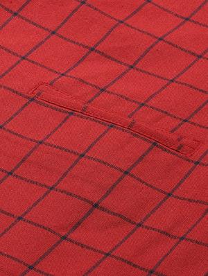 lapel neck checkered formal blazer - 18029739 - Standard Image - 5