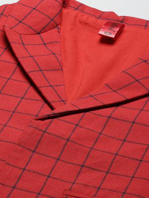 lapel neck checkered formal blazer - 18029739 - Standard Image - 6